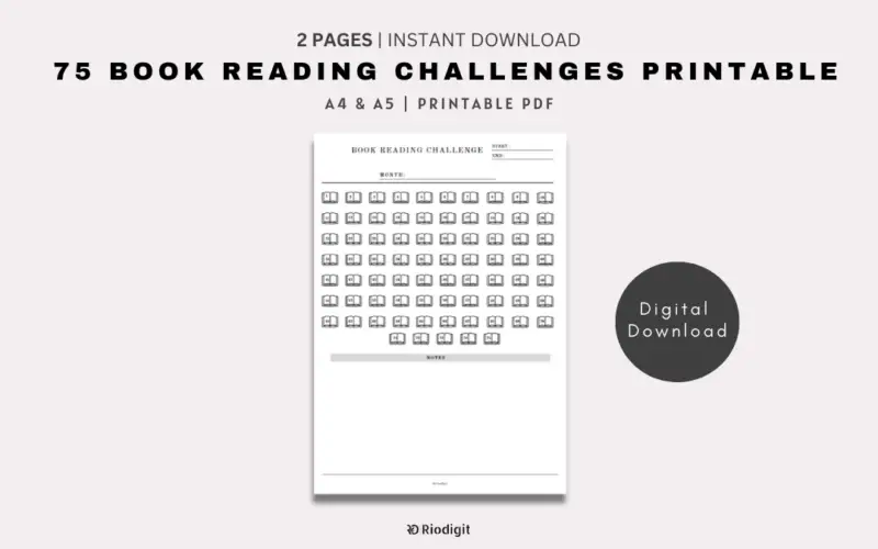 Books to Read List Printable - Riodigit: Design assets Printables ...