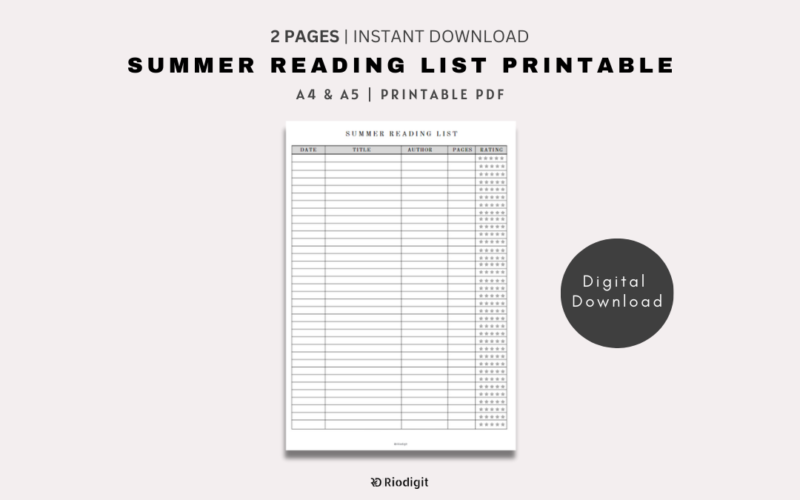 5 Minute Journal Printable - Riodigit: Design assets Printables, Social ...